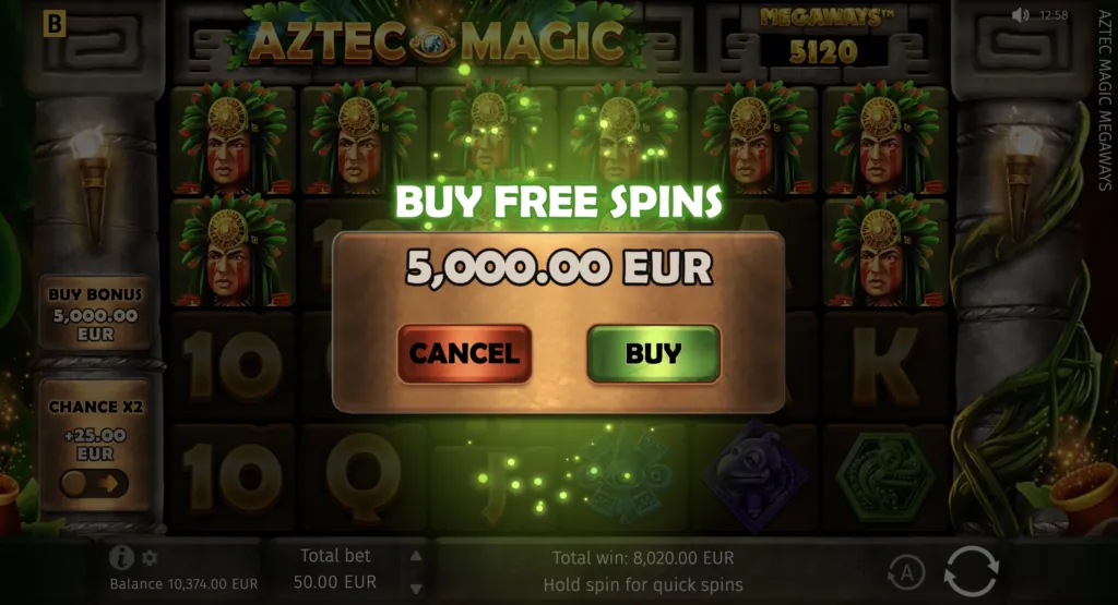 BG Aztec Magic Megaways Screenshot