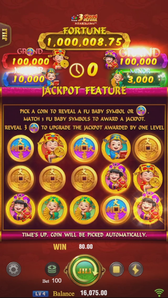 JILI 3 Coin Wild Horse Screenshot