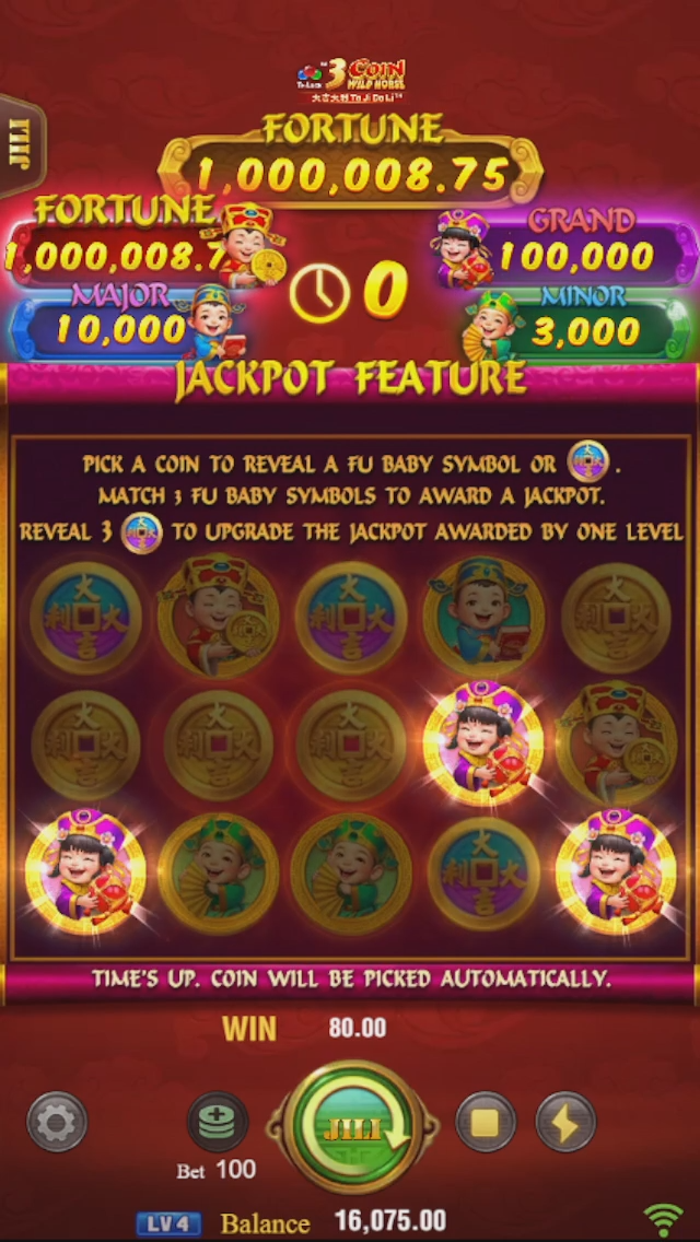 JILI 3 Coin Wild Horse Screenshot
